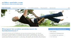 Desktop Screenshot of acides-amines.com