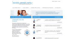 Desktop Screenshot of acides-amines.info